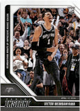 2023-24 Victor Wembanyama Panini Instant ROOKIE RC WEMBANYAMA WRAPS UP IMPRESSIVE ROOKIE SEASON #495 San Antonio Spurs