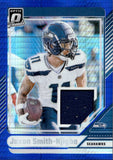 2024 Jaxon Smith-Njigba Panini Donruss Optic THREADS BLUE HYPER PRIZM JERSEY #DTB-JSN Seattle Seahawks