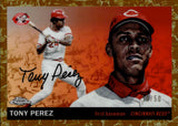 2025 Tony Perez Topps Chrome Platinum GOLD TOILE REFRACTOR 10/50 #457 Cincinnati Reds