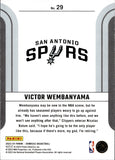 2023-24 Victor Wembanyama Panini Donruss FRANCHISE FEATURES ROOKIE RC #29 San Antonio Spurs