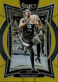2025 Chelsea Gray Panini Select CONCOURSE GOLD PRIZM 1/10 #8 Las Vegas Aces