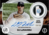 2022 DJ LeMahieu Topps Tribute AUTOGRAPH PATCH 10/50 AUTO #AP-DL New York Yankees