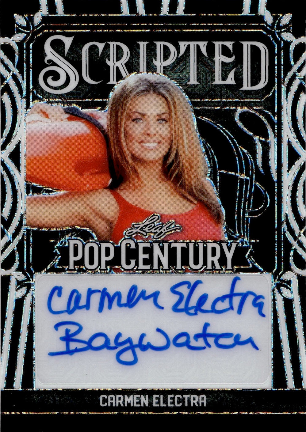 2024 Carmen Electra Leaf Pop Century BLACK SCRIPTED AUTO 1/2 AUTOGRAPH