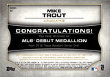 2016 Mike Trout Topps Series One MLB DEBUT MEDALLION #MDM-MT Anaheim Angels