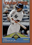 2024 Jazz Chisholm Jr. Topps Transcendent ICONS CHROME ORANGE REFRACTOR 6/25 #56 New York Yankees