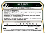 2026 Leo De Vries Bowman Chrome Prospects BLUE REFRACTOR 26/150 #BCP-170 Oakland A's