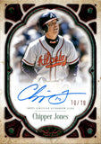 2026 Chipper Jones Topps Tier One AUTOGRAPH 10/10 AUTO #T1A-CJ Atlanta Braves *JERSEY NUMBER*