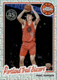 2025-26 Yang Hansen Topps 1980-81 CHROME MOJO 45TH ANNIVERSARY ROOKIE RC #TC-YH Portland Trail Blazers