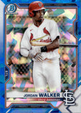 2021 Jordan Walker Bowman CHROME PROSPECT SAPPHIRE REFRACTOR #BCP-146 St. Louis Cardinals