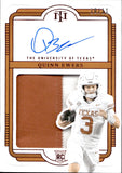 2025 Quinn Ewers Panini National Treasures Collegiate ROOKIE PATCH AUTO RED 10/11 RC AUTOGRAPH #104 Texas Longhorns