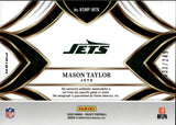 2025 Mason Taylor Panini Select ROOKIE SIGNATURE MATERIALS PATCH 33/249 RC AUTOGRAPH AUTO JERSEY #RSMP-MTR New York Jets