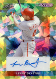 2023 Lenny Dykstra Leaf Vivid YELLOW CRYSTAL AUTOGRAPH 5/10 AUTO #BA-LD1 Philadelphia Phillies