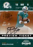 2007 Ted Ginn Jr. Playoff Contenders ROOKIE PREVIEW TICKET AUTOGRAPH 12/50 RC AUTO #RTP-10 Miami Dolphins