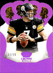 2013 Ben Roethlisberger Panini Crown Royale PURPLE HOLOFOIL 11/25 #13 Pittsburgh Steelers