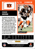 2023 Chase Brown Panini Contenders ROOKIE TICKET SWATCHES JERSEY RC #TS5 Cincinnati Bengals