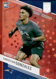 2023 Christian Gonzalez Panini Donruss Elite ASPIRATIONS ROOKIE 38/299 RC #120 New England Patriots