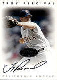 1996 Troy Percival Leaf Signature Series SILVER AUTOGRAPH AUTO California Angels