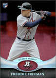 2011 Freddie Freeman Bowman Platinum RED ROOKIE RC #57 Atlanta Braves