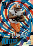 2023 Nick Chubb Panini Donruss CUBIC VORTEX 06/50 #VOR-13 Cleveland Browns
