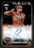 2024 Christian Encarnacion-Strand Topps Chrome ROOKIE AUTOGRAPH AUTO #RA-CEN Cincinnati Reds