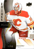 2023-24 Dustin Wolf Upper Deck Premier GOLD ROOKIE 1/65 RC #117 Calgary Flames