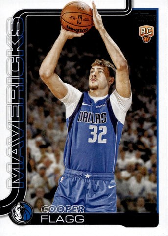 2025-26 Cooper Flagg Topps ROOKIE RC #201 Dallas Mavericks 1