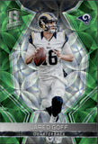 2017 Jared Goff Panini Spectra NEON GREEN PRIZM 13/25 #21 Los Angeles Rams