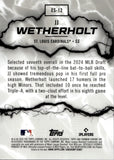 2026 JJ Wetherholt Bowman Chrome ELECTRIC SLUGGERS PURPLE MOJO REFRACTOR 206/250 #ES-12 St. Louis Cardinals
