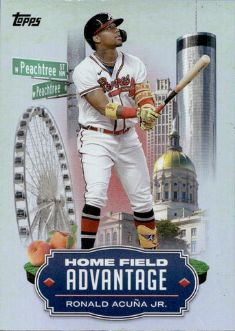 2023 Ronald Acuna Jr. Topps HOME FIELD ADVANTAGE #HA-6 Atlanta Braves