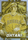 2022 Shohei Ohtani Topps Fire GOLD MINTED #35 Los Angeles Angels
