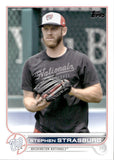 2022 Stephen Strasburg Topps SERIES TWO DARK SHIRT PHOTO VARIATION #492 Washington Nationals