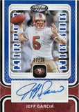 2024 Jeff Garcia Panini Certified MIRROR SIGNATURES BLUE AUTOGRAPH 17/30 AUTO #MS-JGA San Francisco 49ers