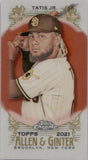 2021 Fernando Tatis Jr. Topps Allen & Ginter CHROME MINI ORANGE 15/25 #35 San Diego Padres