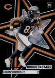 2025 Luther Burden III Panini Rookies & Stars BLACK ROOKIE 1/5 RC #154 Chicago Bears
