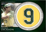 2012 Reggie Jackson Topps SERIES TWO COMMEMORATIVE RETIRED NUMBER PATCH #RN-RJ Oakland A's