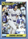2025 Shohei Ohtani Topps Update 1990 DESIGN HOLO FOIL #U90-33 Los Angeles Dodgers