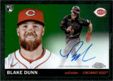 2025 Blake Dunn Topps Chrome Platinum Anniversary ROOKIE AUTOGRAPH RC AUTO #CPA-BDU Cincinnati Reds