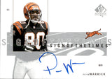2001 Peter Warrick Upper Deck SP Authentic SIGN OF THE TIMES AUTOGRAPH AUTO #PW Cincinnati Bengals 1