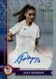 2024 Alex Morgan Topps Chrome U.S. Olympics AUTOGRAPH 42/178 AUTO #AU-AMO TEAM USA
