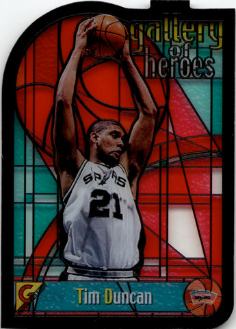 1999-00 Tim Duncan Topps Gallery GALLERY OF HEROES San Antonio Spurs #GH5