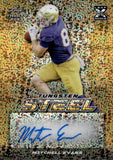 2023 Mitchell Evans Leaf Trinity TUNGSTEN STEEL AUTO GOLD ROOKIE ONE OF ONE 1/1 AUTOGRAPH RC #SA-ME1 Carolina Panthers Notre Dame Fighting Irish