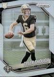2025 Tyler Shough Panini Prizm SILVER PRIZM RC #327 New Orleans Saints 2