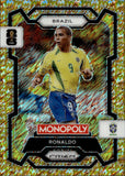 2026 Ronaldo Panini Monopoly Prizm FIFA World Cup GOLD BIG MONEY SHIMMER PRIZM 56/500 #18 BRAZIL