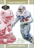 2007 Tony Dorsett Emmitt Smith Topps Co-Signers CHANGING FACES GOLD 37/50 #44 Dallas Cowboys