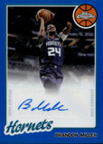 2025-26 Brandon Miller Topps Chrome 1980-81 DESIGN BLUE REFRACTOR AUTO 114/150 AUTOGRAPH #80TBA-BM Charlotte Hornets