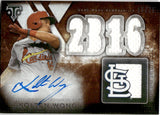 2015 Kolten Wong Topps Triple Threads FUTURE PHENOM AUTOGRAPH JERSEY 55/75 AUTO #126 St. Louis Cardinals
