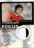 2023-24 Kevin Korchinski Upper Deck Premier FOCUS ROOKIE PATCH AUTO 97/175 RC AUTOGRAPH #PFR-KK Chicago Blackhawks