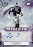 2025 Jayce Brown Bowman University's Best BEST OF 2025 AUTOGRAPH AUTO #BOA-JBR Kansas State Wildcats