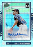2024 Brice Matthews Panini Donruss Optic RATED PROSPECT PANDORA PRIZM AUTOGRAPH 18/25 AUTO #115 Houston Astros *JERSEY NUMBER*