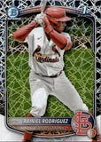 2025 Rainiel Rodriguez Bowman Chrome Prospects 1ST BOWMAN LASER REFRACTOR #BCP-200 St. Louis Cardinals 4